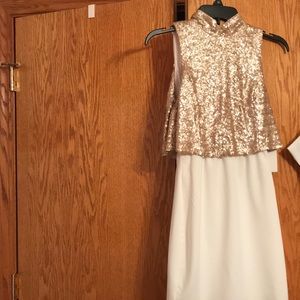 Gold and ivory dress
